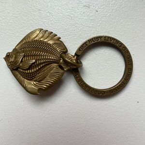 Piranha Fish Keychain by Coppertist